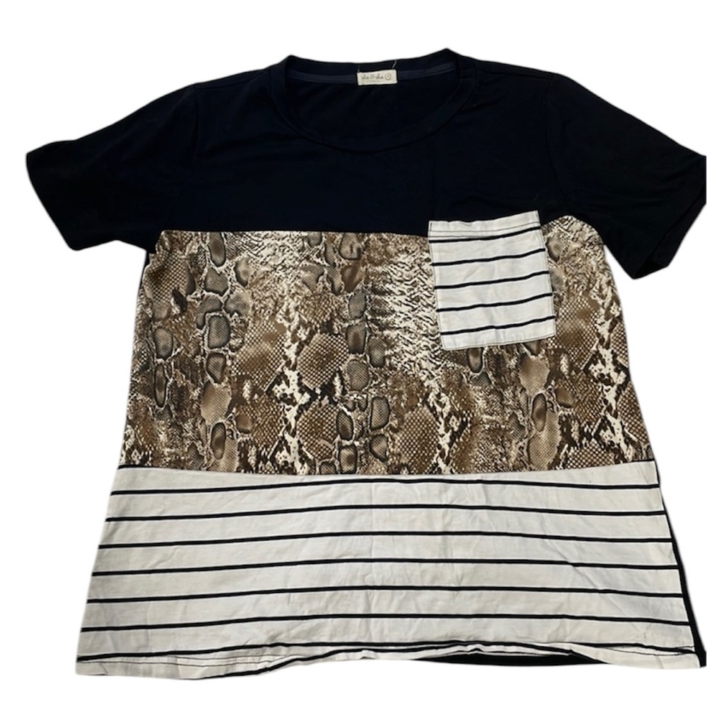 Sheโ & Sho Snake Print Top